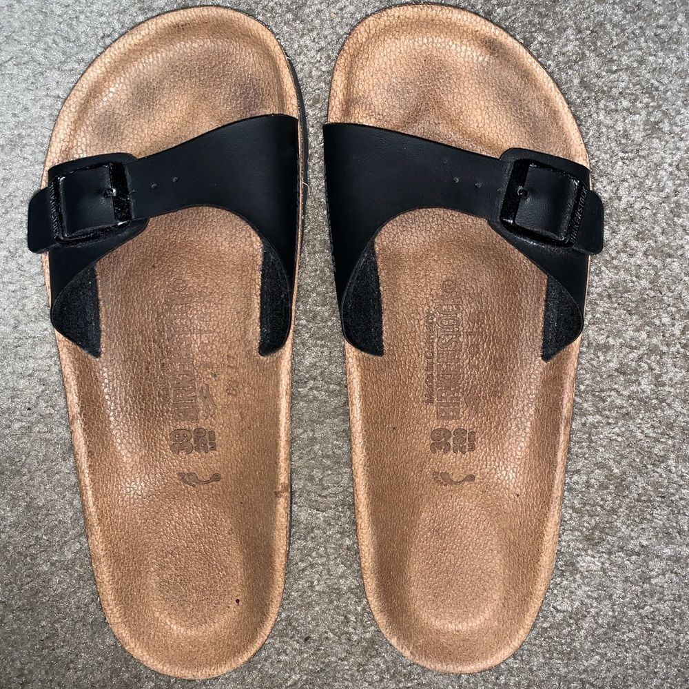 Black Birkenstock sandals
